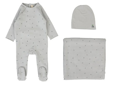Cherry Print Layette Set