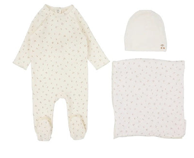 Cherry Print Layette Set