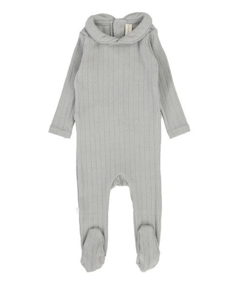 Fine Pointelle Collar Footie