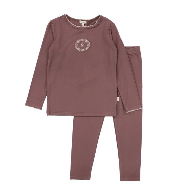Emblem Shabbos Lounge 2pc - DUSTY PLUM