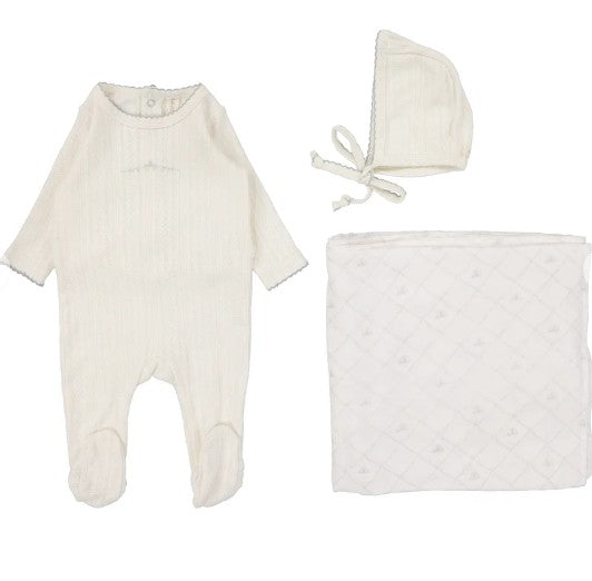 Pointelle Graphic Layette Set