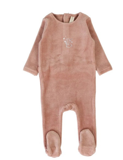 Velour Forest Graphic Footie