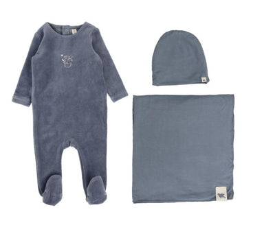 Velour Forest Graphic Layette Set