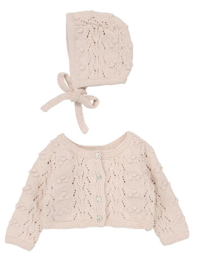 Popcorn Wave Cardigan Set