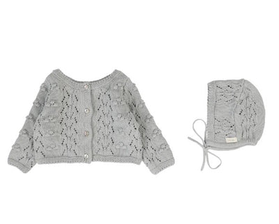 Popcorn Wave Cardigan Set