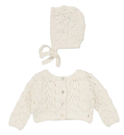 Popcorn Wave Cardigan Set