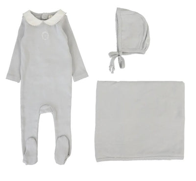 Emblem Embroidered Layette Set
