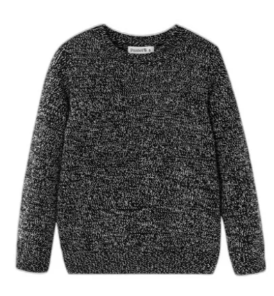 Black Marled Sweater