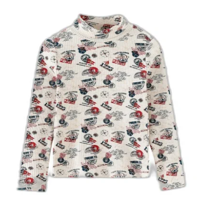 Voyage Printed Turtleneck