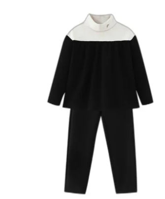 Colorblock Turtleneck Set