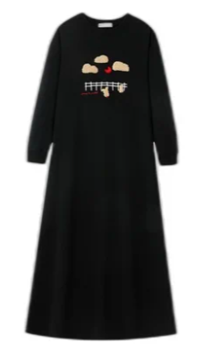 Nightgown W/ Sherpa Graphic