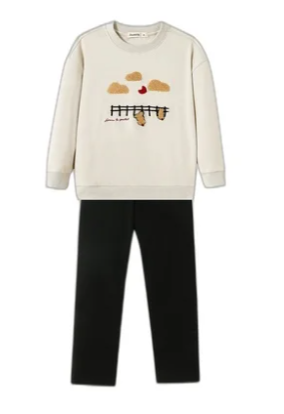 Pajama W/ Sherpa Graphic
