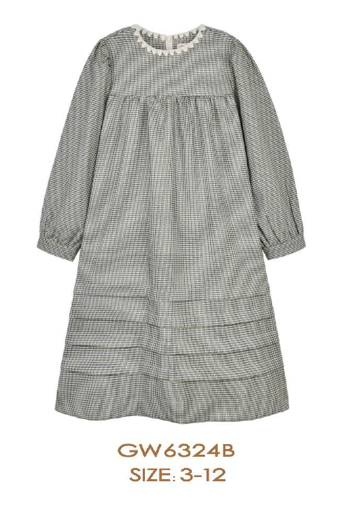 Girls Houndstooth Dress