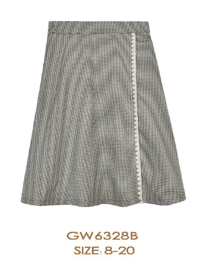 Girls Houndstooth Skirt