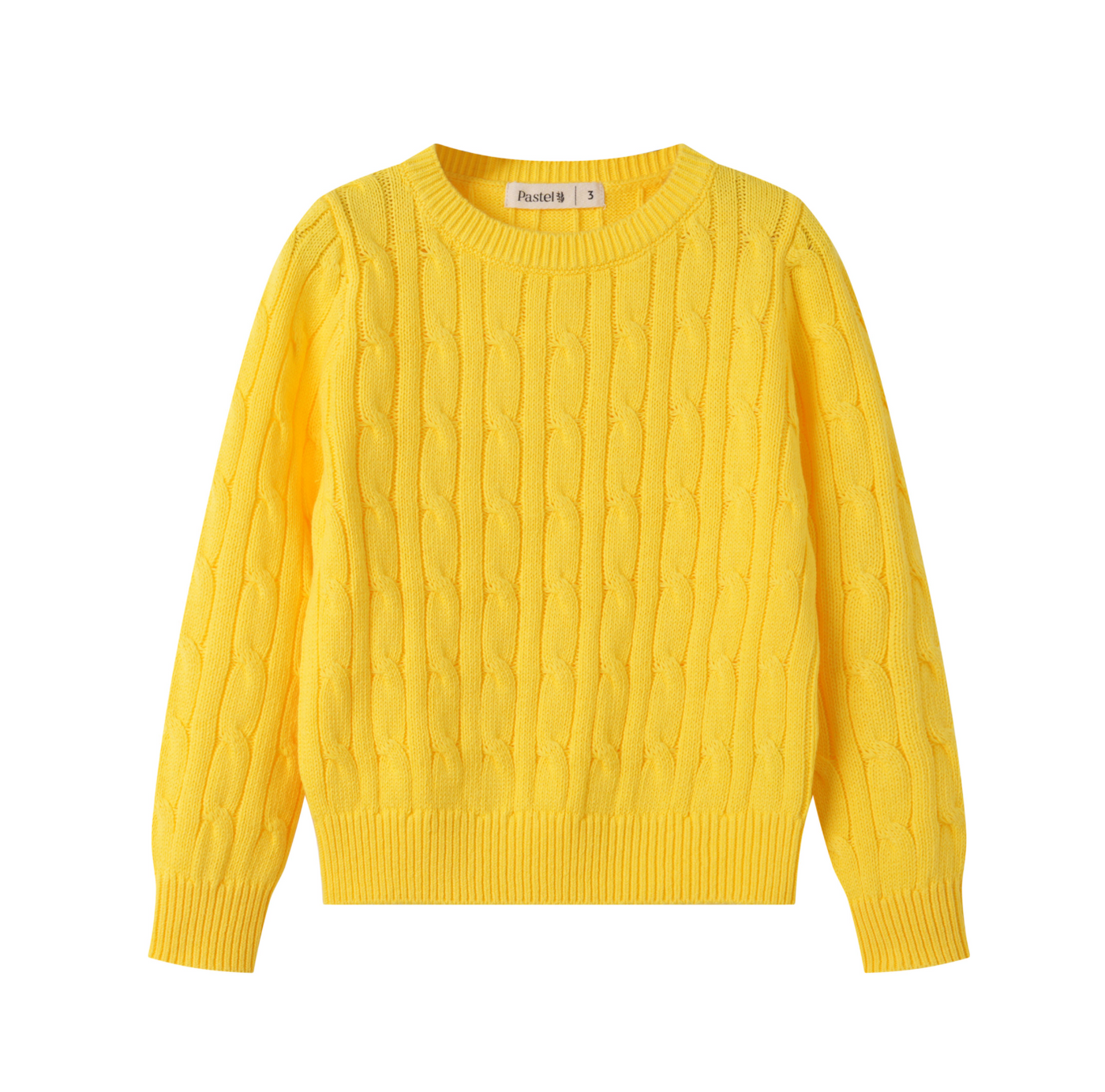 Cable Stitch Sweater - YELLOW