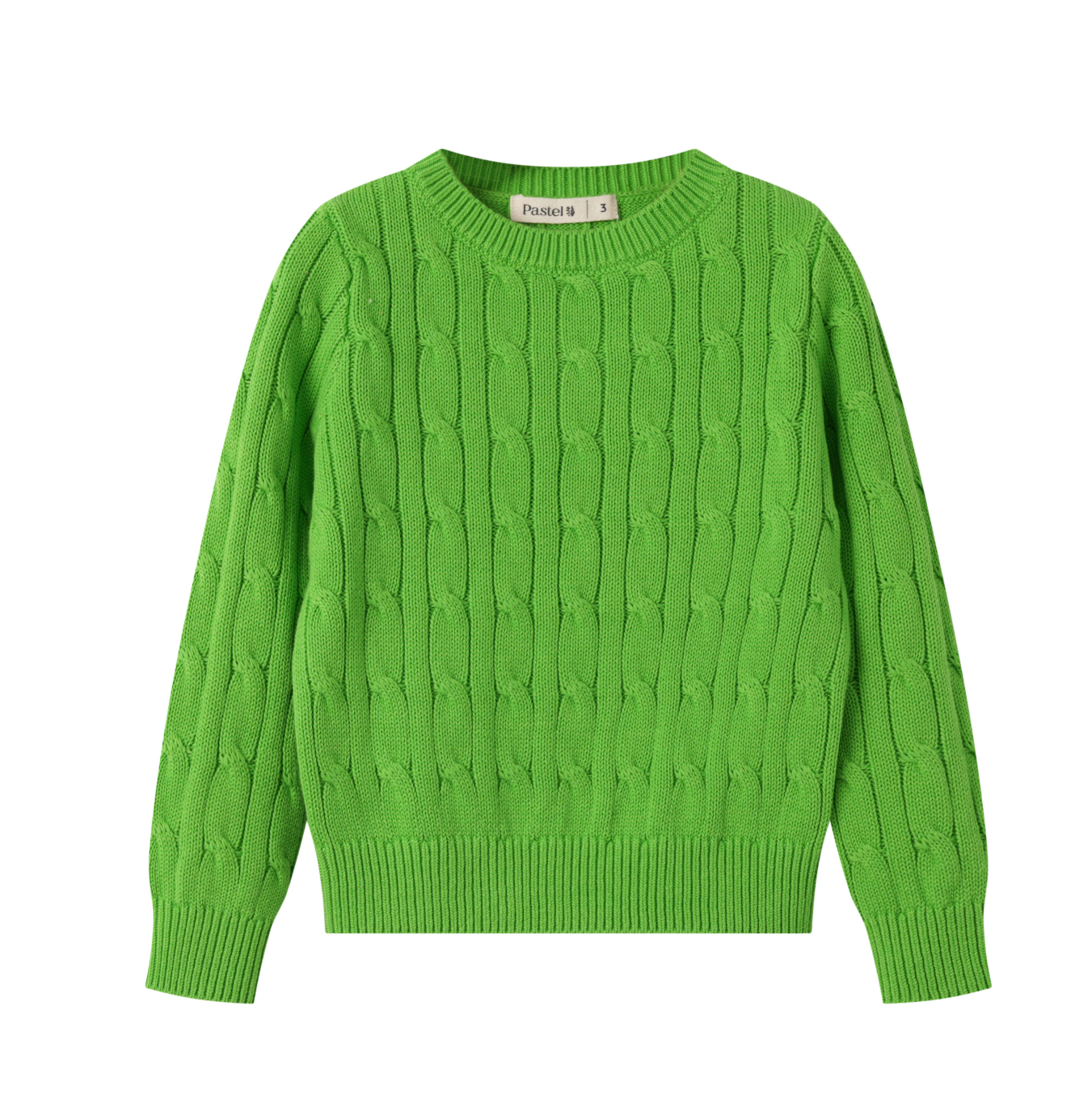 Cable Stitch Sweater - GREEN