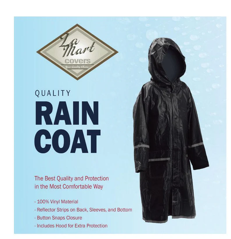 Boys Black Rain Coat