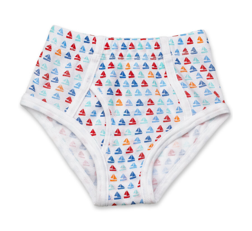 Boys Printed Boats Briefs - 2 Pack