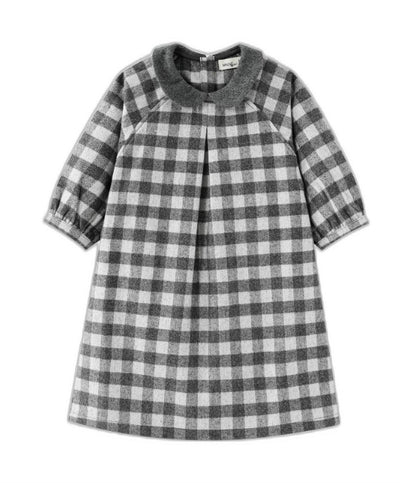 Checkered Dress With Collar