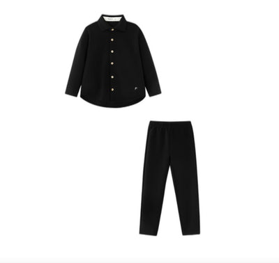 Collared Robe Set