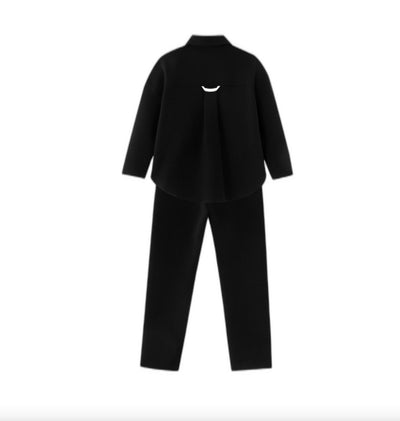 Collared Robe Set