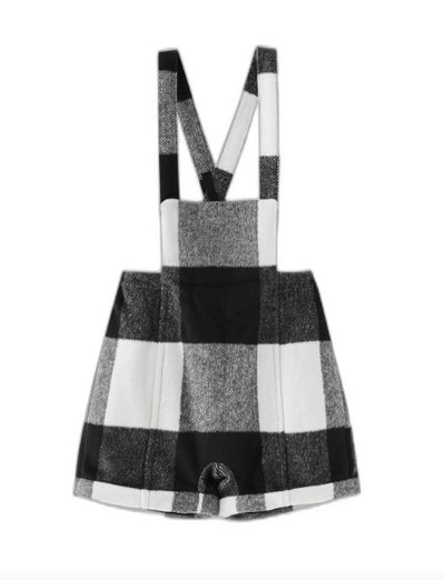 Wool Plaid Shortall