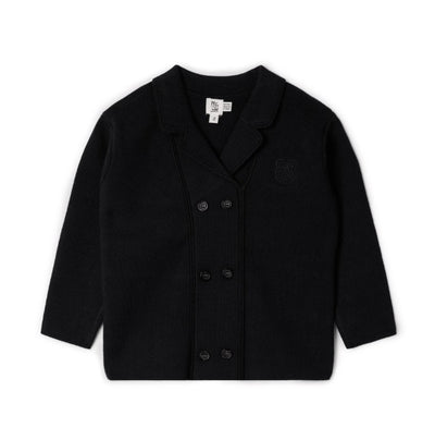 Double Breasted Knit Blazer