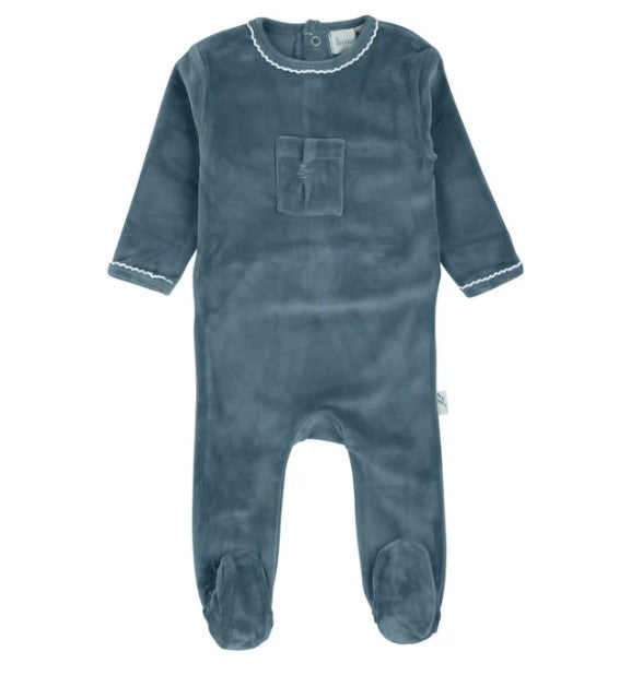 Stitched Velour Footie