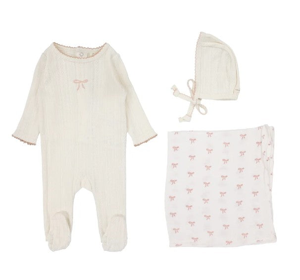 Pointelle Graphic Layette Set