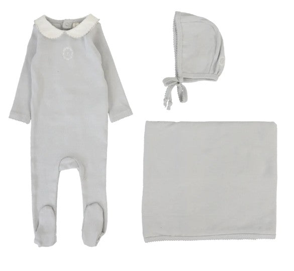 Embleb Embroidered Footie Set