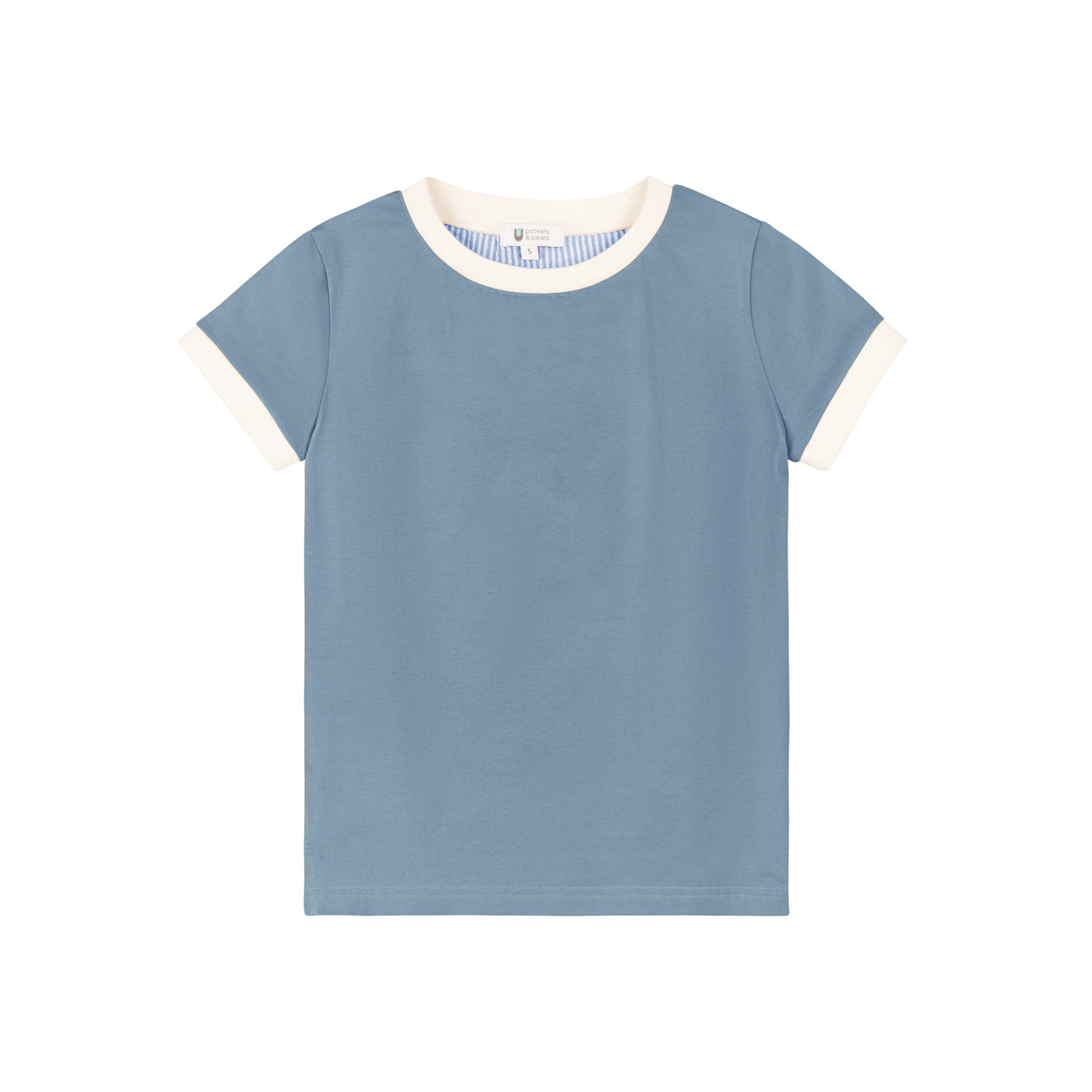Seersucker Crew Top S/S