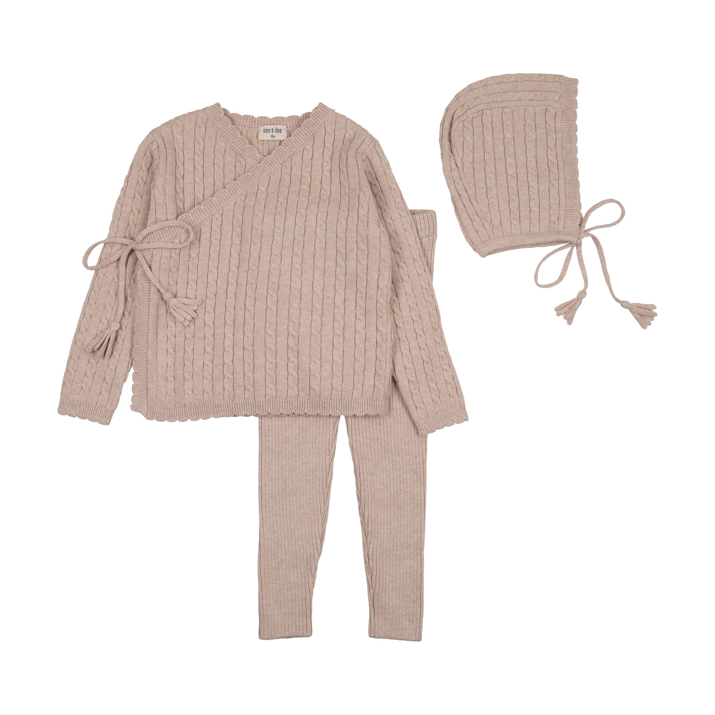 Soft Cable Knit Set