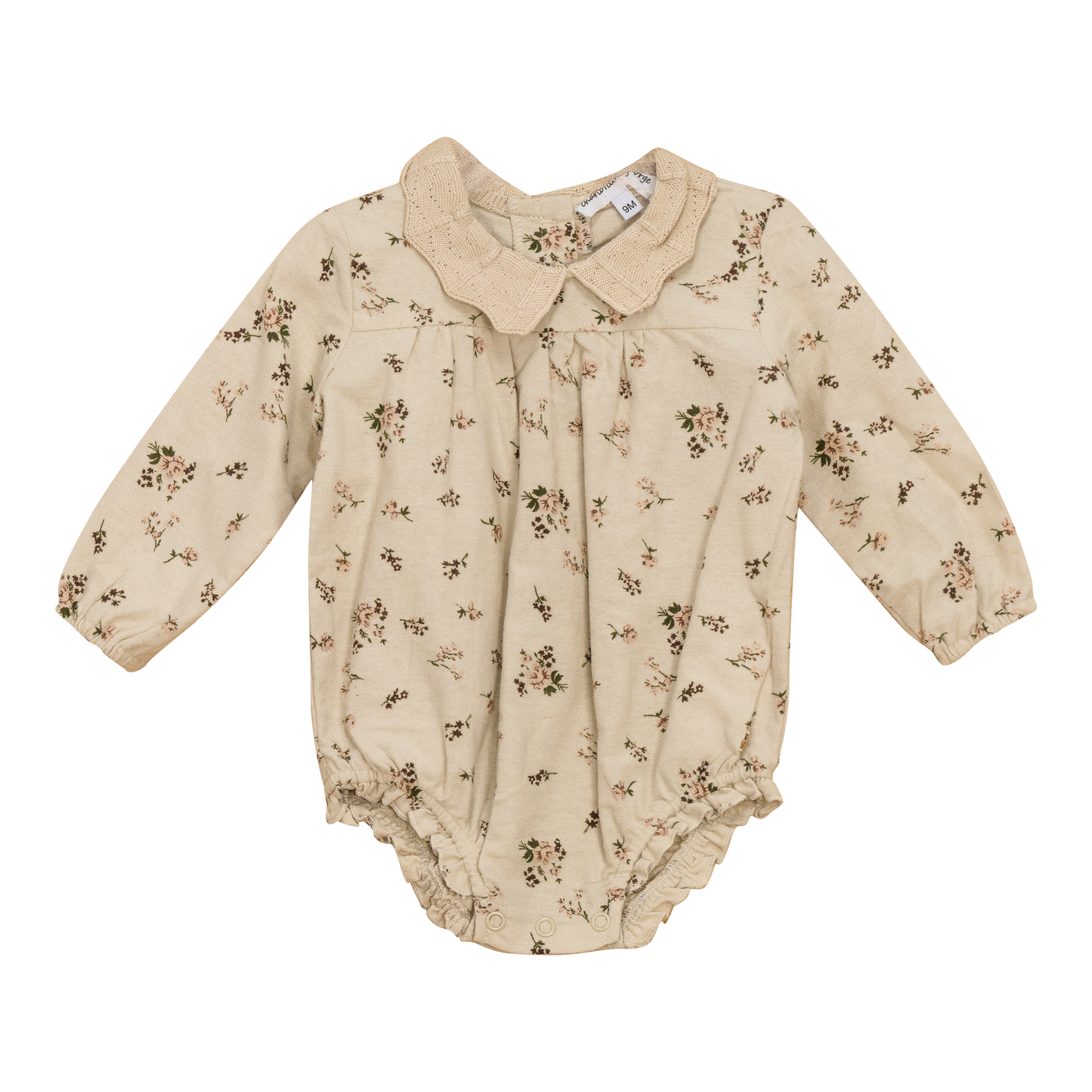 Short Onesie With Lace Collar