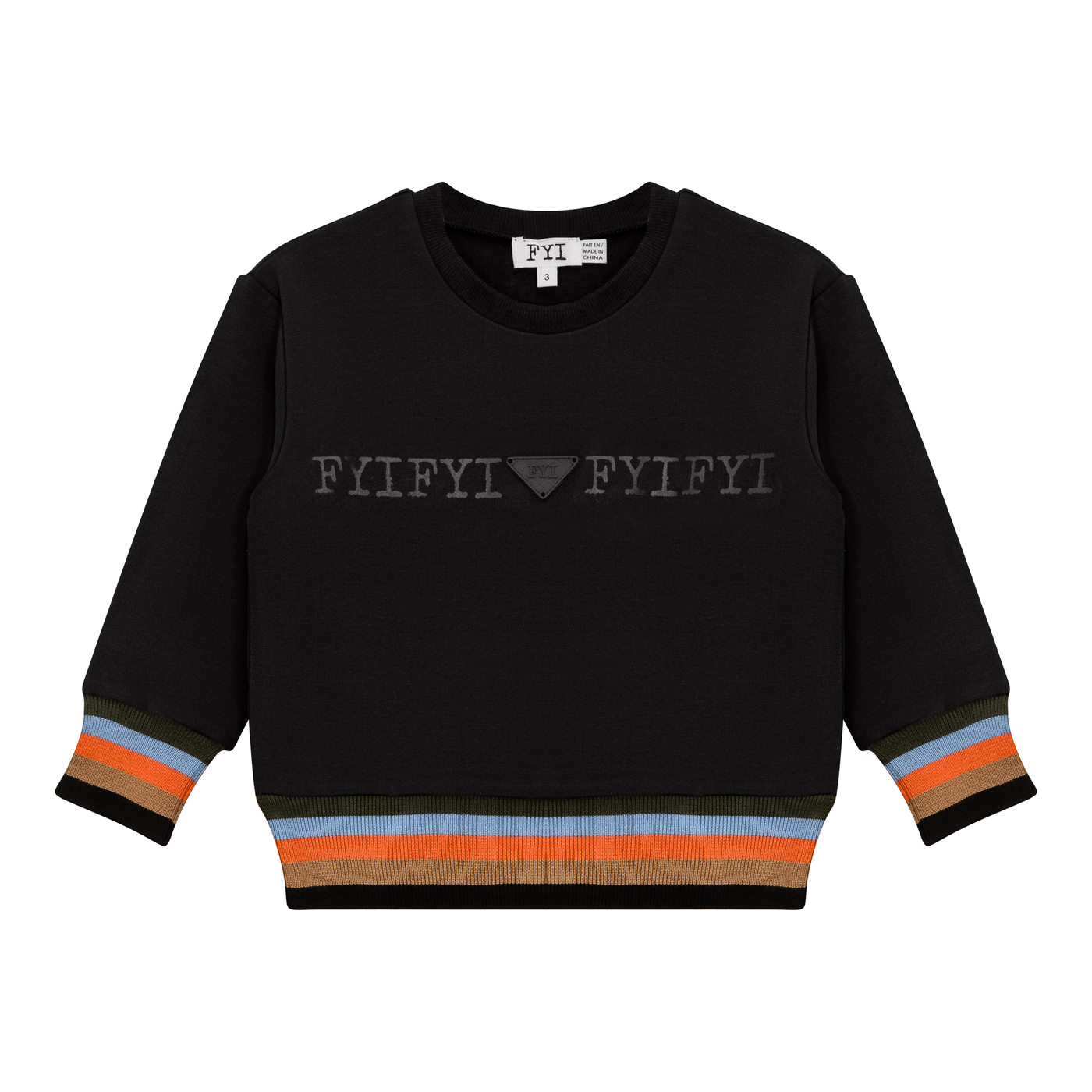 Sweatshirt W/ Stripes Trim