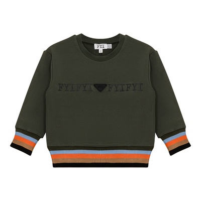 Sweatshirt W/ Stripes Trim