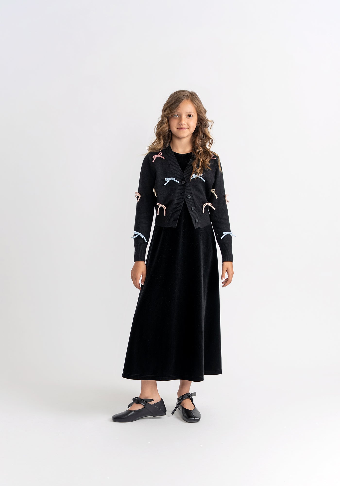 Velour Robe W/ Knit Jacket