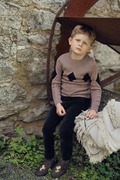 Diamond Pointelle Knit Sweater