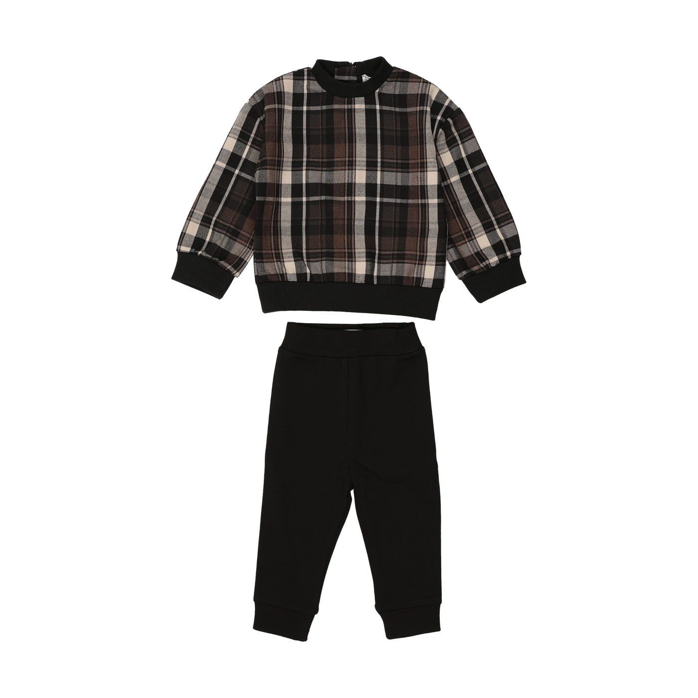 Plaid Baby Set