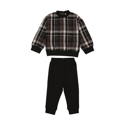 Plaid Baby Set