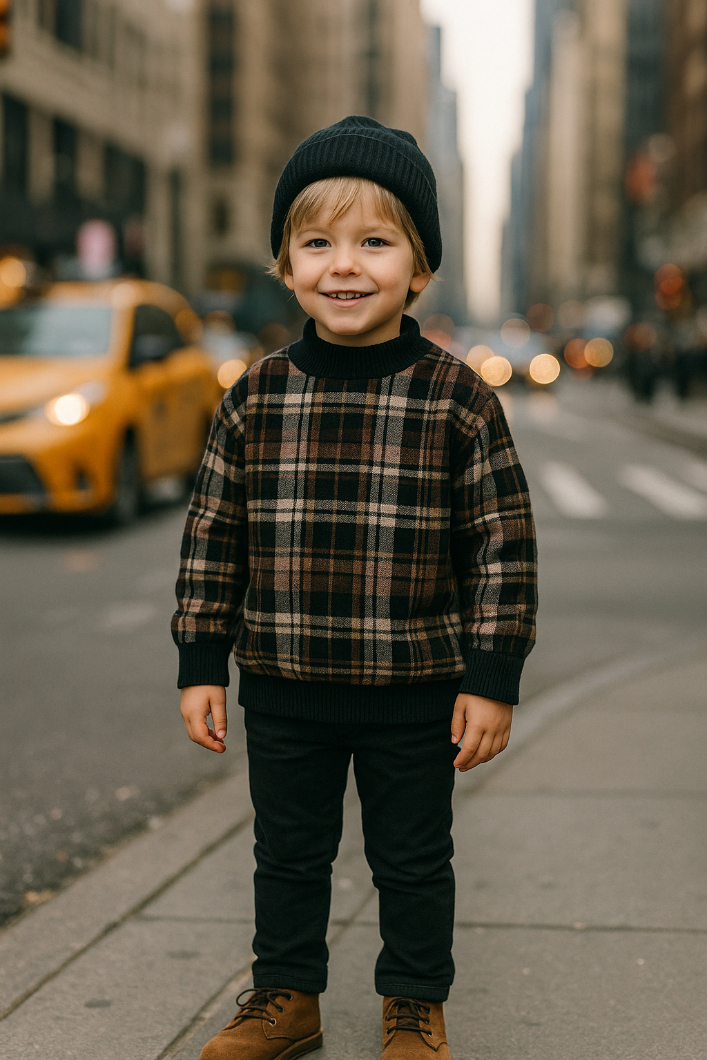 Plaid Pullover