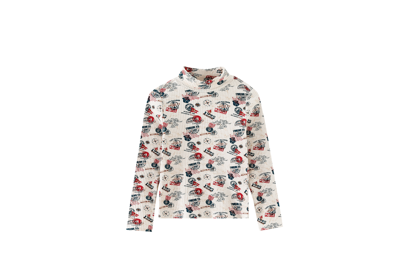 Voyage Printed Turtleneck