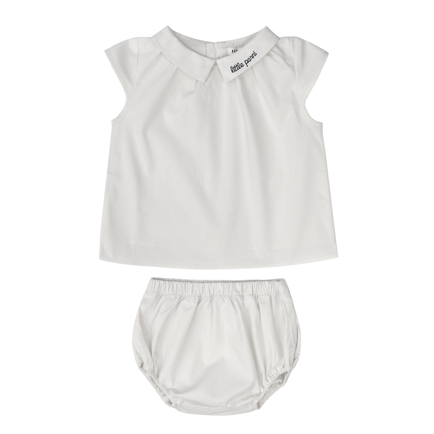 Collar Baby Set - WHITE