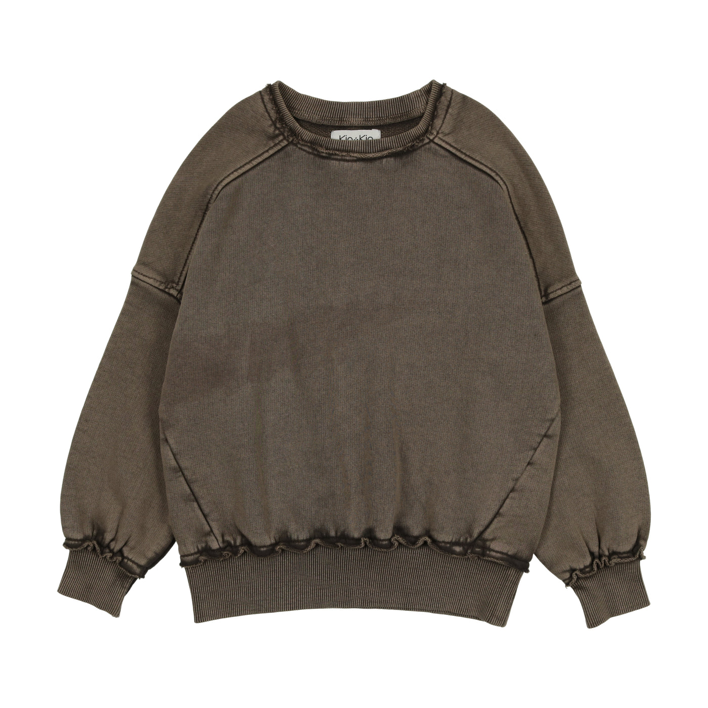 French Terry Washed Sweatshirt - Taupe