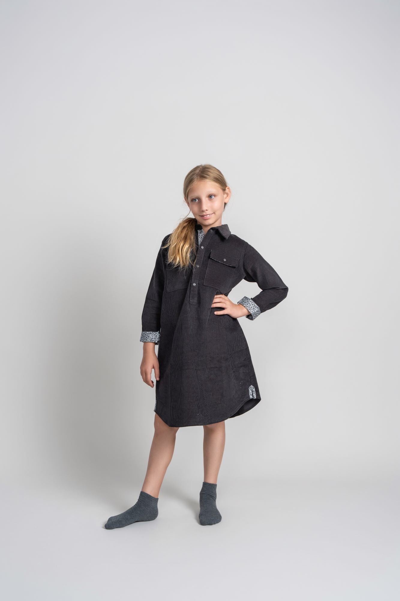 Corduroy Shirt Dress