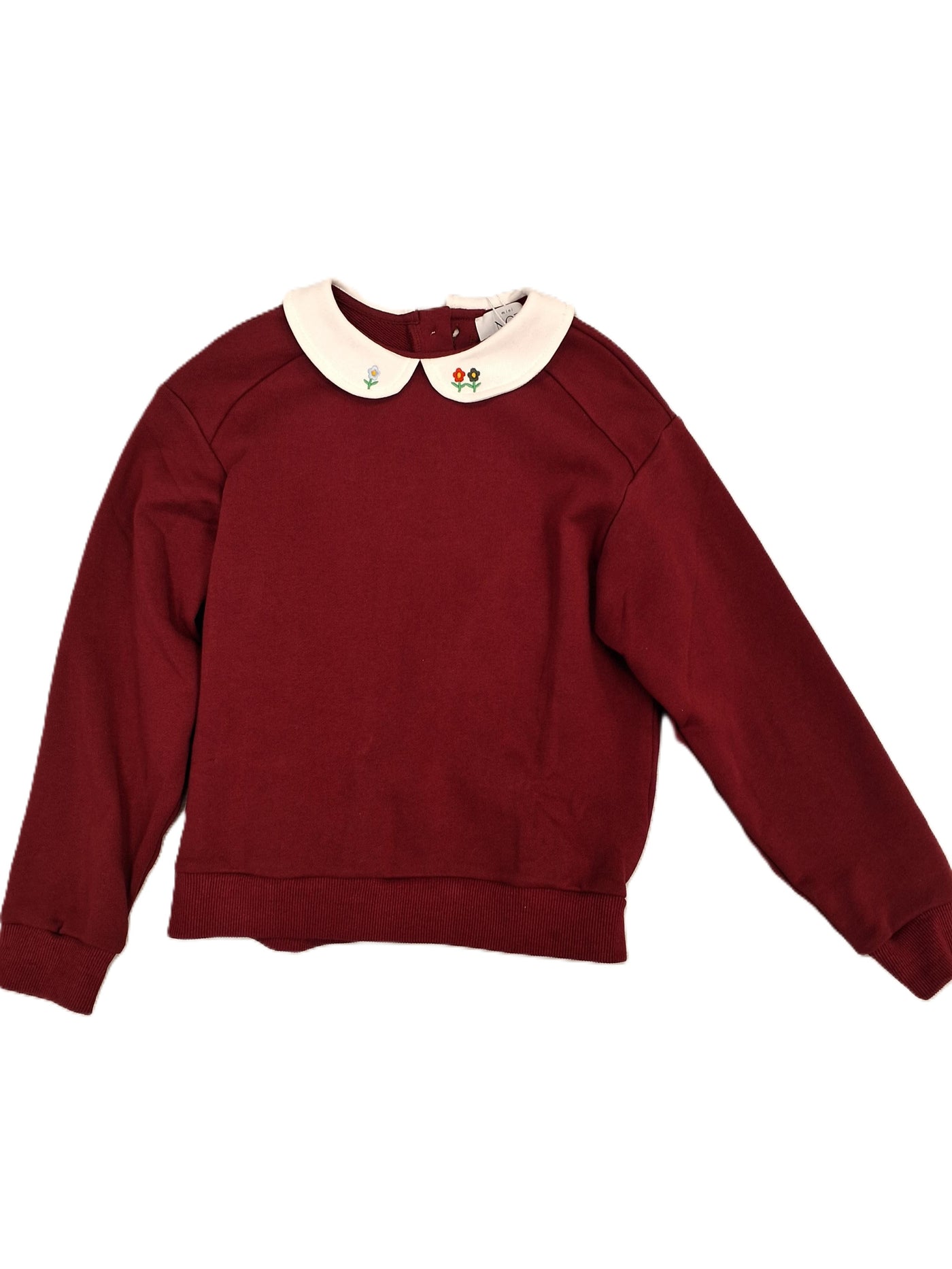 Embroidered Collared Sweatshirt